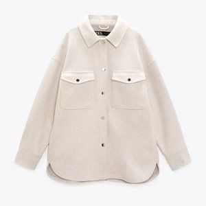 NWT Zara Oversized Soft Shacket